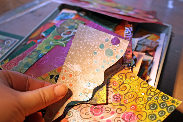 Handmade paper scraps by Peony and Parakeet