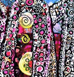 A detail of 2014 by Peony and Parakeet