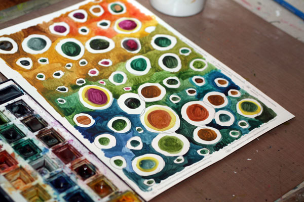 Handmade Business Cards, phase 1, by Peony and Parakeet