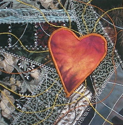 Quilted Heart by Peony and Parakeet