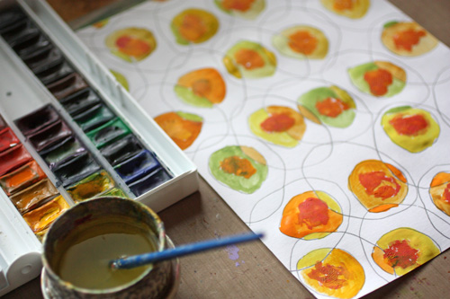 Kiwi Patterned Paper, step 3, by Peony and Parakeet