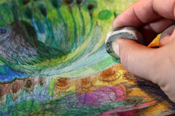 Four easy techniques to express yourself with colored pencils by Peony and Parakeet 