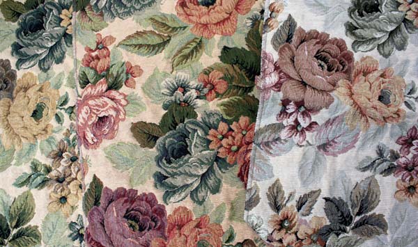 Upholstery fabrics. Read more about imitating fabric with fiber paste and watercolors.