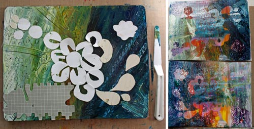 Monoprints by Peony and Parakeet. See 6 tips for using Gelli plate as a tool for self-expression!