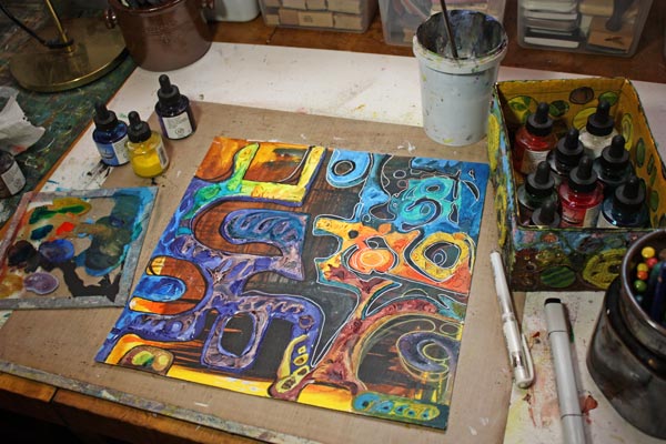 Making of Opera, a mixed media collage by Peony and Parakeet. Read about how you can improve your art with the help of music!