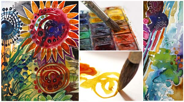 Watercolor 101 for Intuitive Painting, an inspirational video by Peony and Parakeet