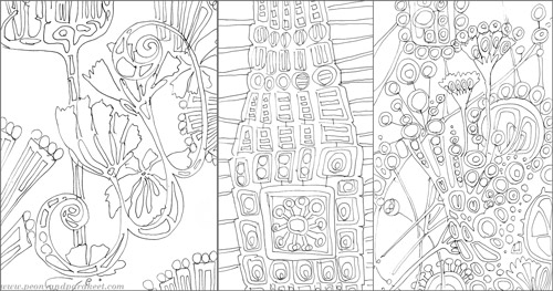 Art journal drawings by Peony and Parakeet. Read more about how to find inspiration for drawing.