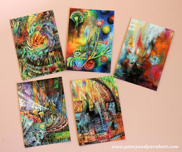 Art Postcards by Peony and Parakeet