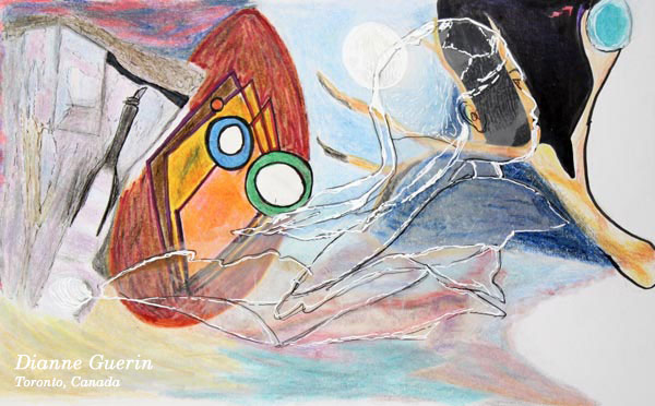 Dianne Guerin, Toronto, Canada, student artwork created at the class Inspirational Drawing 