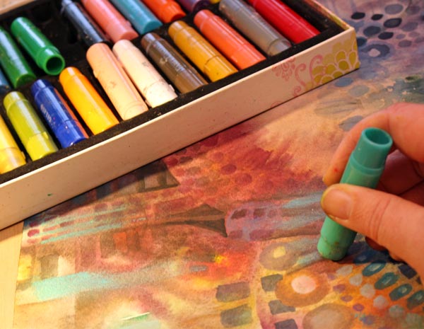 Using Faber-Castell Gelatos, by Peony and Parakeet