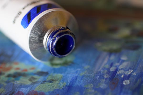 Ultramarine blue is wonderful for Monet style color mixes