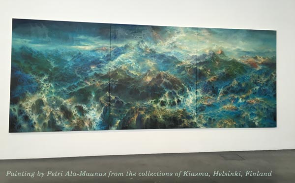 A painting by Petri Ala-Maunus at Kiasma, Finland