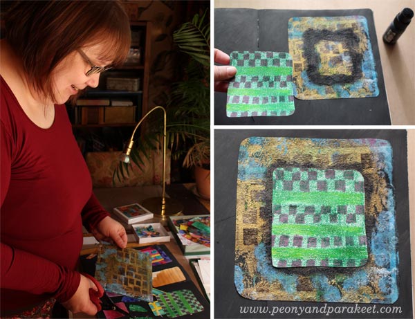 Create Rut Bryk inspired collage! Paivi from Peony and Parakeet shows how!