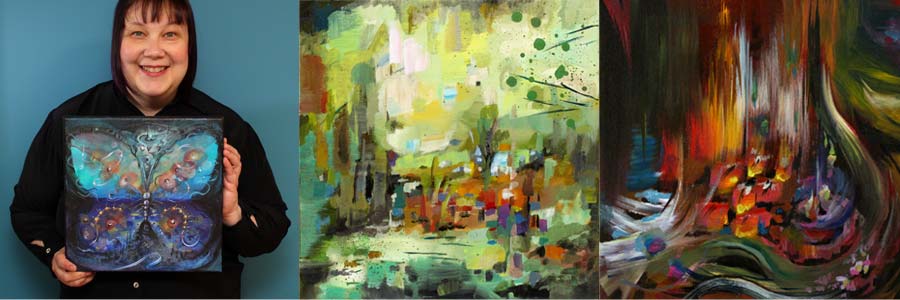 Sample paintings. Sign up for the online workshop Nature in Your Mind by Peony and Parakeet