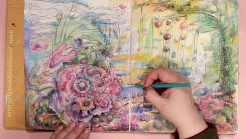 Inspirational Drawing 2.0, an online art class for you who says you can't draw. By Paivi Eerola from Peony and Parakeet.
