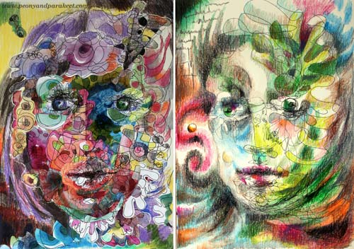 Inspirational Drawing 2.0, an online art class for you who says you can't draw. By Paivi Eerola from Peony and Parakeet.