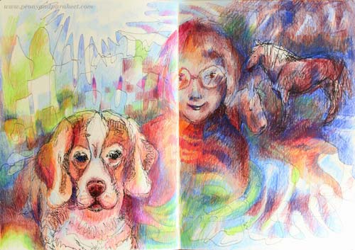Inspirational Drawing 2.0, an online art class for you who says you can't draw. By Paivi Eerola from Peony and Parakeet.