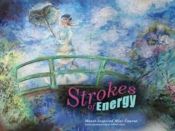 Strokes of Energy, a Monet-inspred mini-course by Peony and Parakeet.