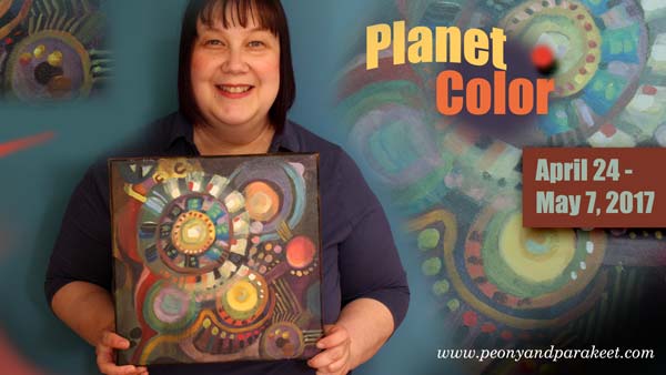 Planet Color, an online painting workshop by Peony and Parakeet