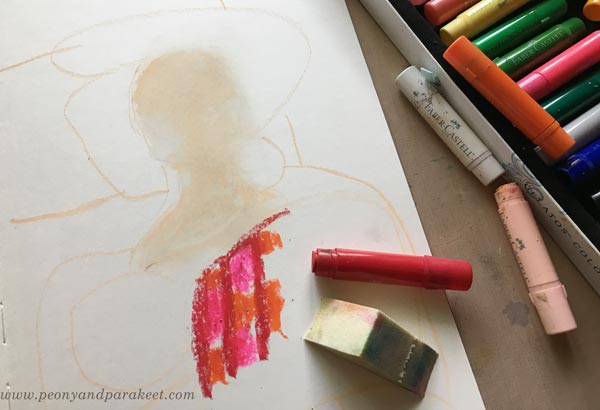 Tips for using Faber-Castell gelatos by Paivi Eerola from Peony and Parakeet