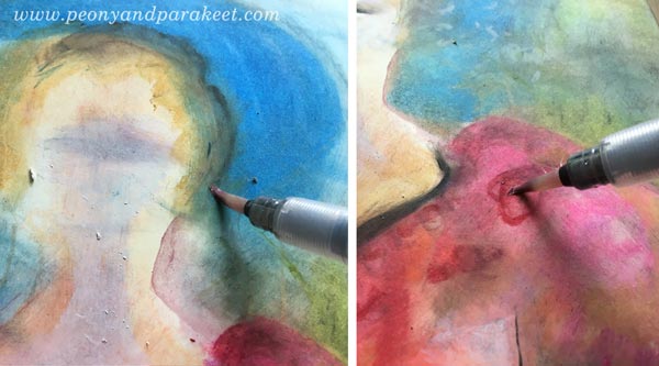 Tips for using Faber-Castell gelatos by Paivi Eerola from Peony and Parakeet