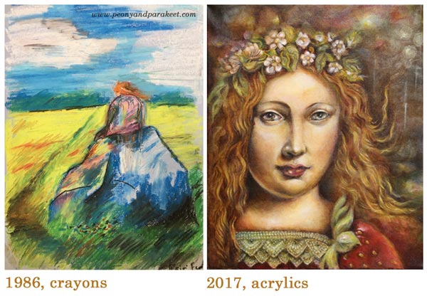 Art by Paivi Eerola from Peony and Parakeet