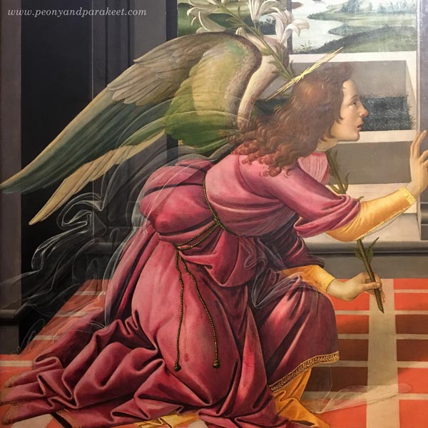 Sandro Botticelli: The Cestello Annunciation, a detail