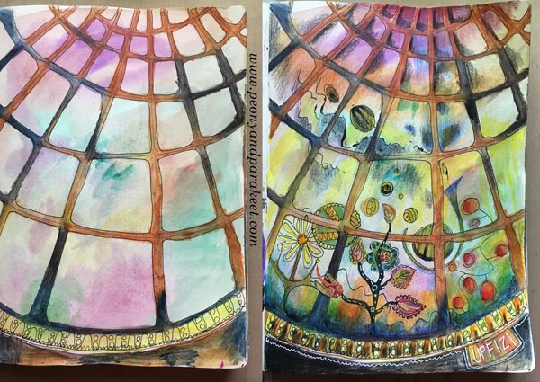 Art journal page idea by Peony and Parakeet