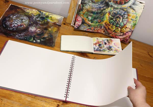 Paivi Eerola's art and her new sketchbook by The Pink Pig.