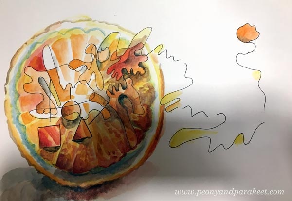 An illustration in progress by Paivi Eerola from Peony and Parakeet. See how she made this more captivating!