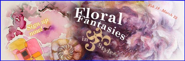 Floral Fantasies in Three Styles, a flower art class by Paivi Eerola from Peony and Parakeet