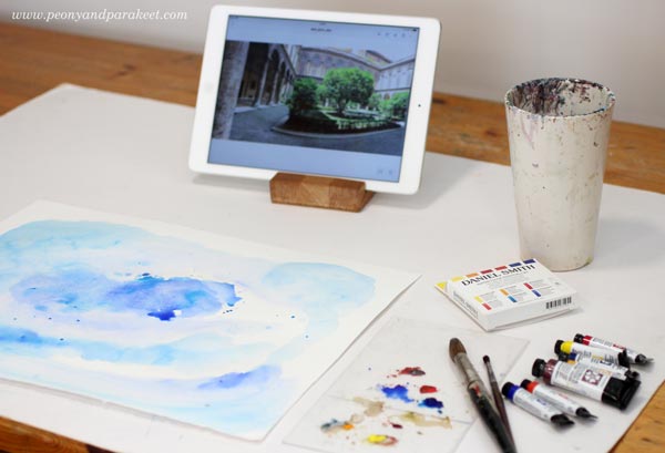 Painting with Daniel Smith watercolors