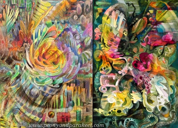 Art by Paivi Eerola from Peony and Parakeet. Read how she embraces minimalistic thinking!