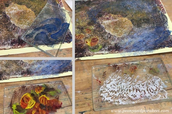 Gelli Plate Meets Fine Art - Monoprinting Ideas for Art Lovers