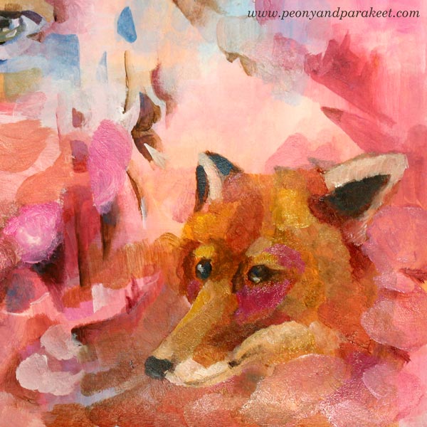 Step 3 for expressing mystery. By Paivi Eerola from Peony and Parakeet.