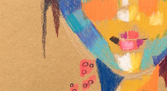 Sneek peek to Innovative Portraits - an online art class by Paivi Eerola from Peony and Parakeet.