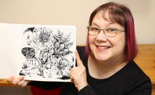 Paivi Eerola from Peony and Parakeet. Read and watch a video about her Inktober drawings!