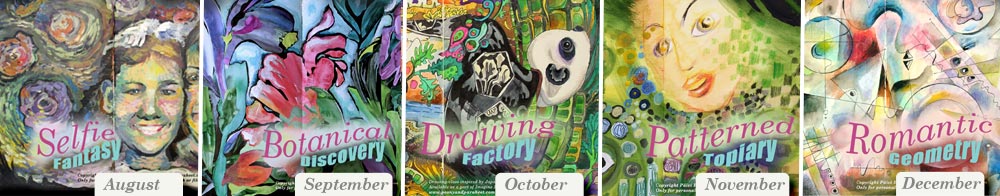 Imagine Monthly Fall 2016: a bundle of 5 art journaling mini-courses. By Paivi Eerola of Peony and Parakeet.