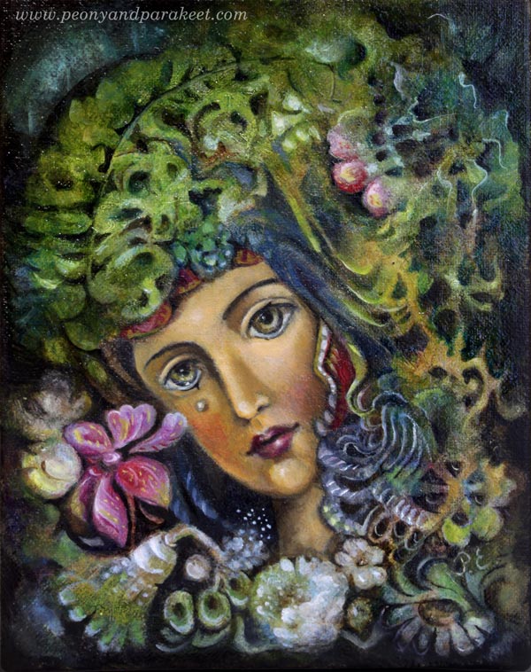 Madonna of the Heart, an oil painting by Paivi Eerola from Peony and Parakeet.