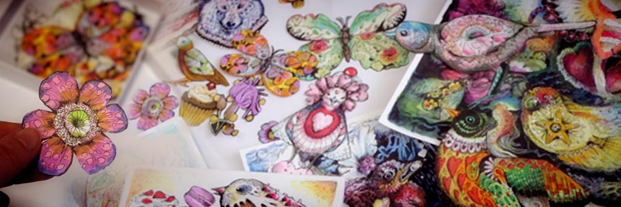Animal Inkdom, an online art class by Paivi Eerola of Peony and Parakeet