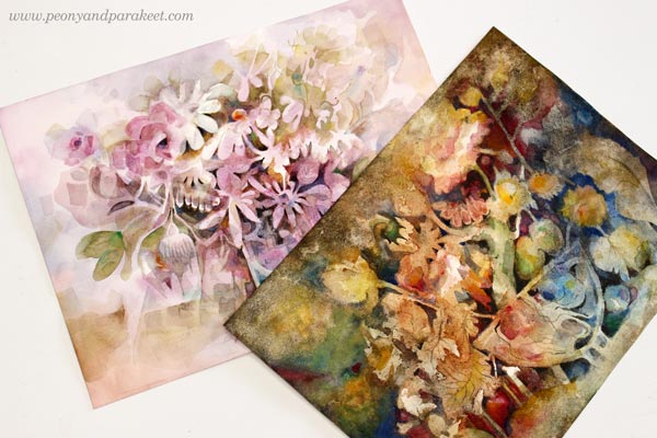 Watercolor Still Lives by Paivi Eerola from Peony and Parakeet