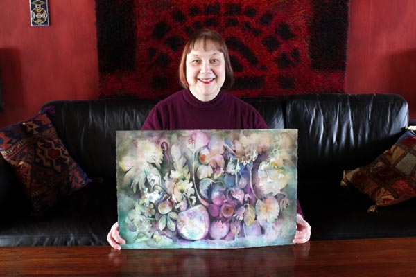 A watercolor painting by Paivi Eerola from Peony and Parakeet. Read her article on finding visual style.