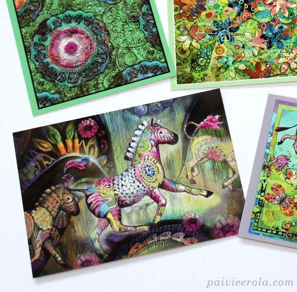 Art postcards by Paivi Eerola from Finland.