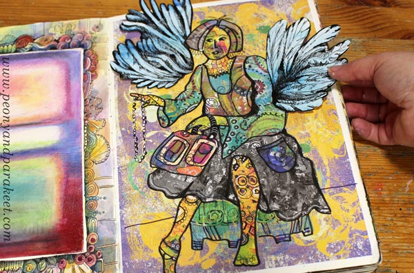 Playing with hand-drawn art by Paivi Eerola of Peony and Parakeet.