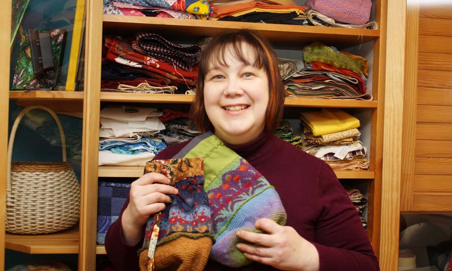 Paivi Eerola, the author of Folk Bag Workbook