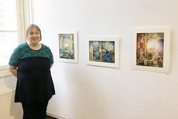 Paivi Eerola, a late bloomer in art, an artist from Finland, and her watercolor paintings.