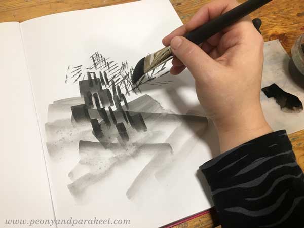 Inktober warm-up exercise - Step 1