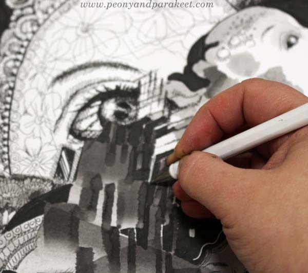 Inktober warm-up exercise - Step 5