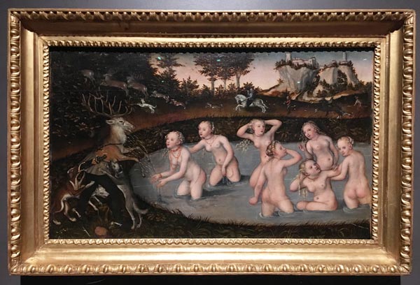 Lucas Cranach the Younger, Diana and Actaeon.