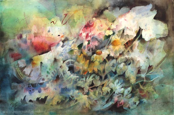 Icebreaker. Watercolor painting by artist Paivi Eerola.